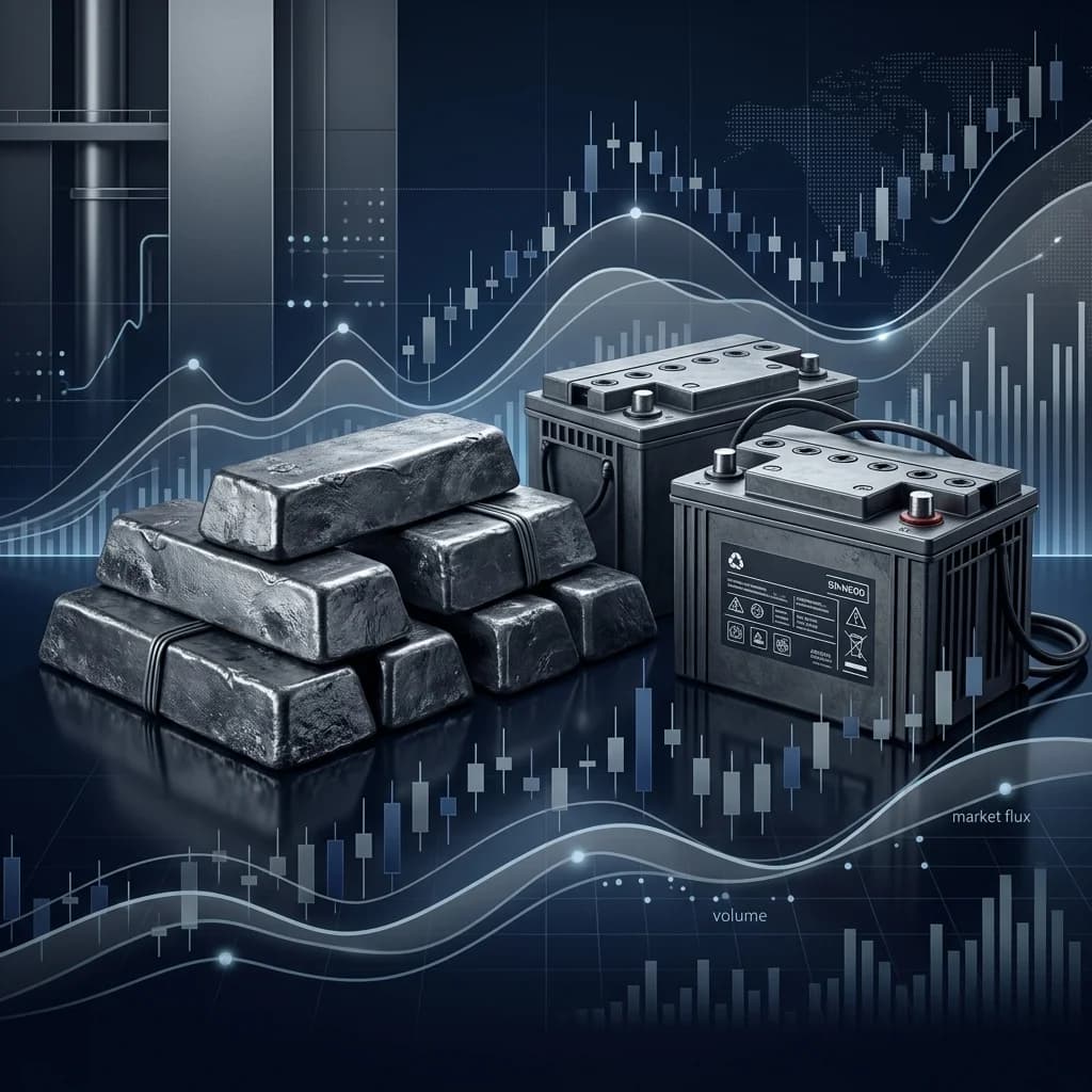 Lead Consolidates near $1,955: Stable Battery Demand Balances Secondary Recycling Growth