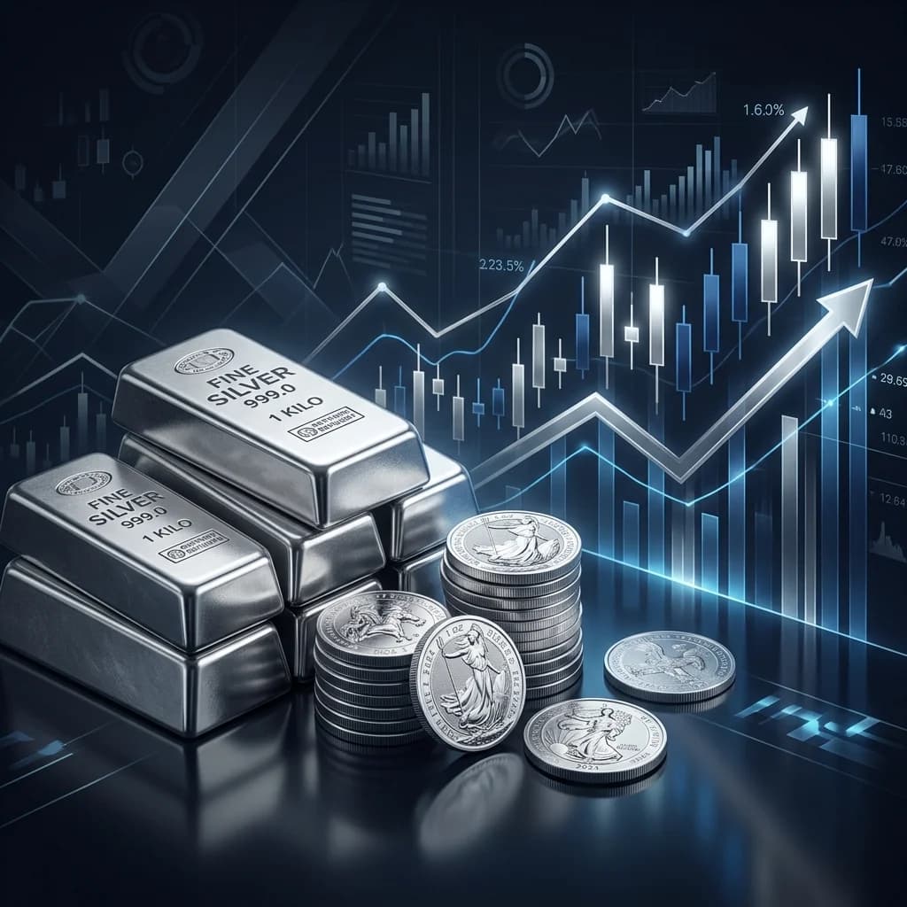 Silver Under Pressure: Six-Week Losing Streak Compounded by Hawkish Fed Outlook